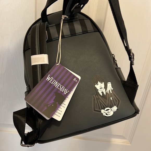 NWT Loungefly Wednesday Addams Backpack - Picture 3 of 7